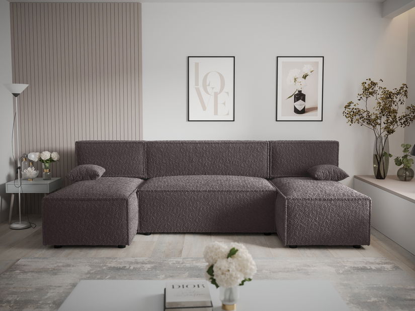 Rohová sedací souprava U Mirage U Sed (hnědá)