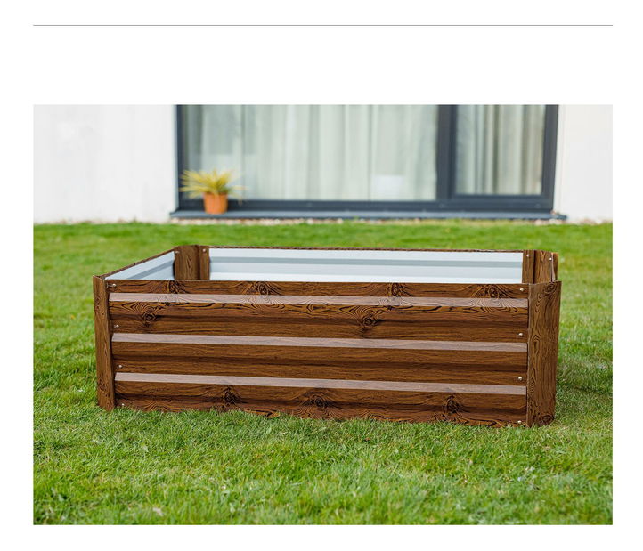 Vyvýšený záhon 4 Naipes (hnědá)