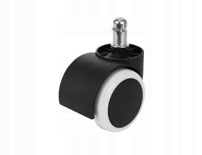 Sada 5ks. koleček na kancelářskou židli Kurporesso 1 (bílá + černá)