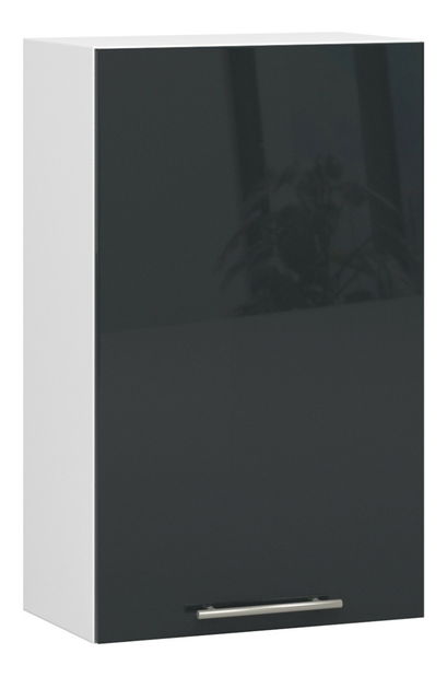 Horní kuchyňská skříňka Ozara W50 H720 (bílá + grafit lesk)