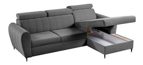 Rohová sedačka Potazuro Mini (modrá) (s úl. prostorem) (P)