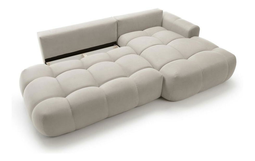 Rohová sedací souprava Ombre (P) (světlobéžová + černá)