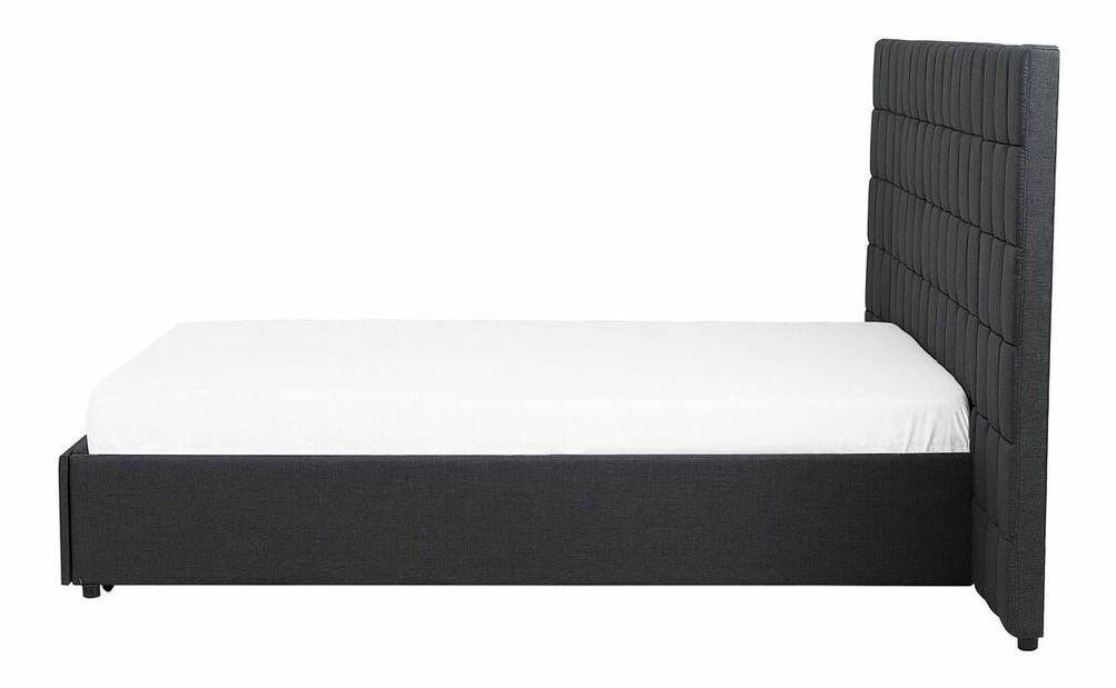 Manželská postel 180 cm MALI (s roštem a úl. prostorem) (šedá)