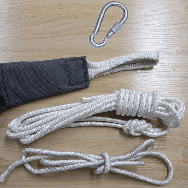 Závěsné houpací křeslo 180x180 Klarina (světle šedá)