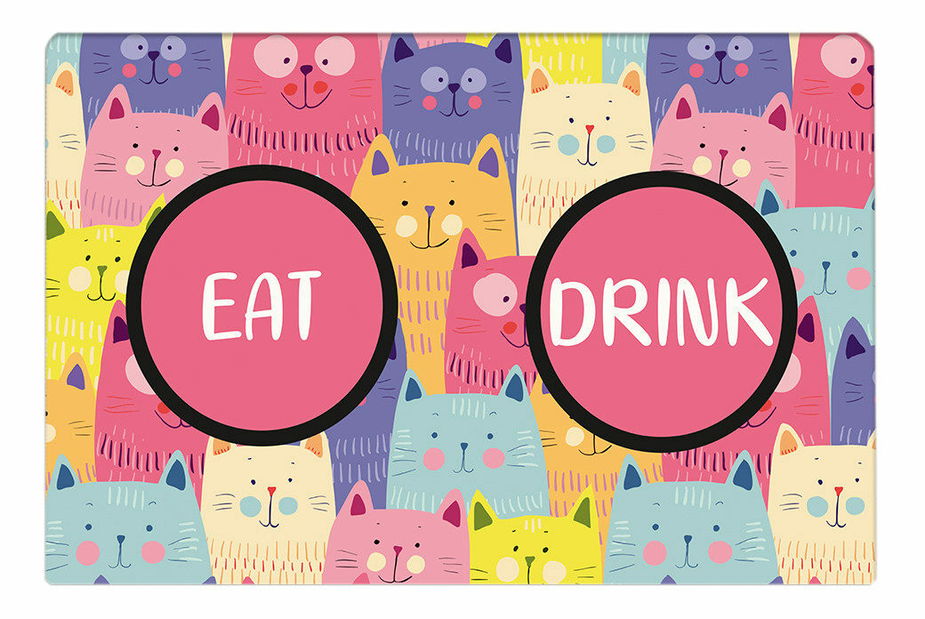 Podložka pod misky Cats 1 (vícebarevné)