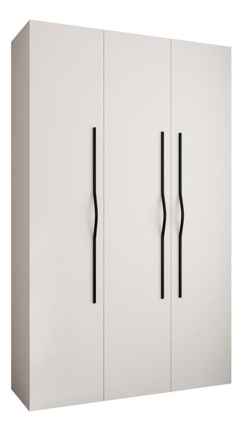 Šatní skříň 150 cm Carmela 40-2 (bílá + černá)