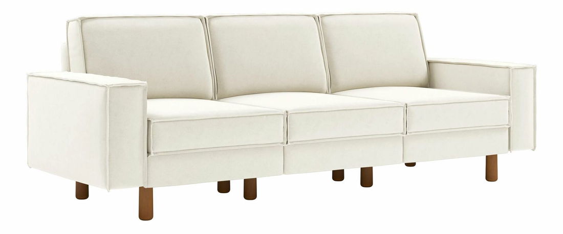 Pohovka třísedačka Spary E (karamelová + ořech)