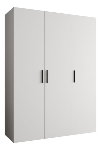 Šatní skříň 150 cm Borry 1 (bílá + černá)