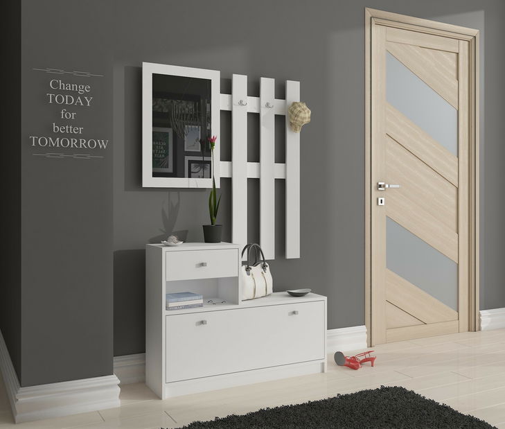 Předsíňová sestava Zariel (bílá)