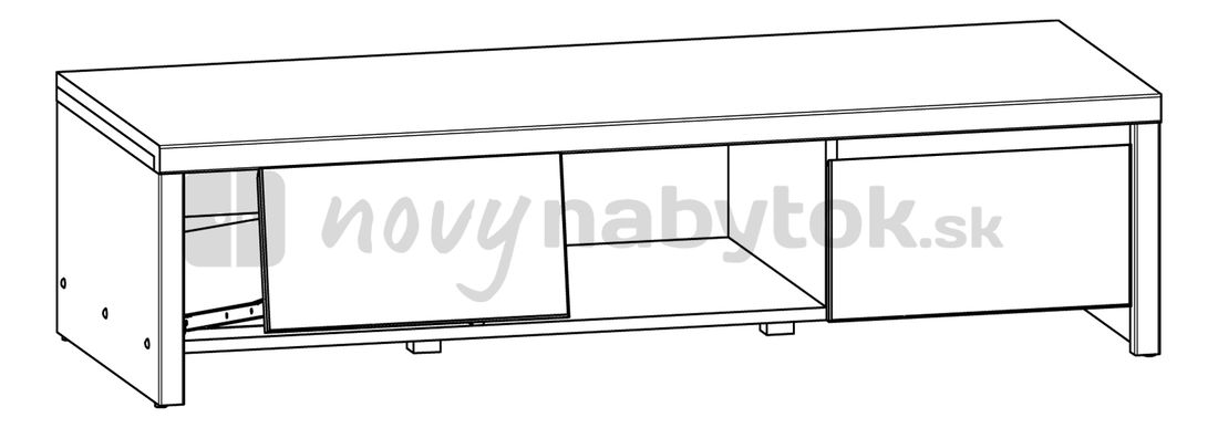 TV stolek BRW Kaspian RTV2S (Dub sonoma)