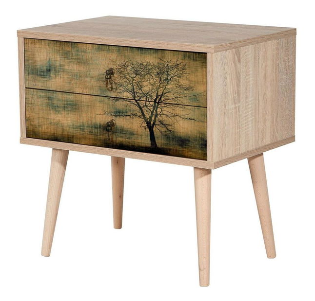 Noční stolek Sopatu 2 (dub sonoma)
