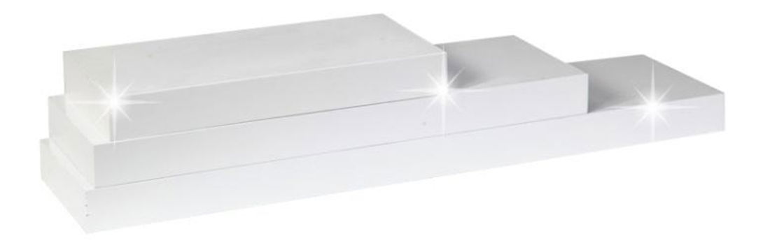 Polička Rala 60 cm (lesk bílý)