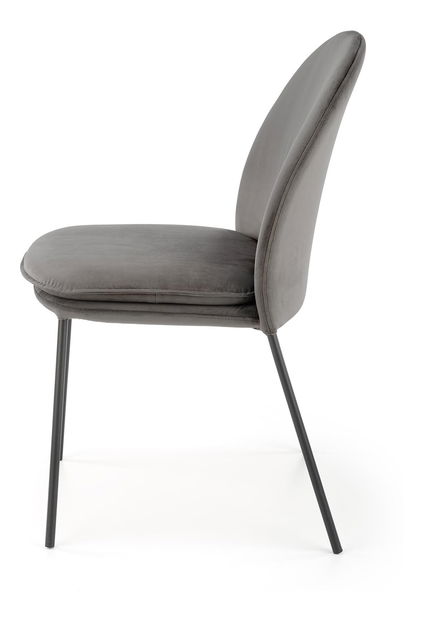 Jídelní židle Kemis (šedá + černá)