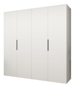 Šatní skříň 200 cm Mirabella 1 (bílá + černá)