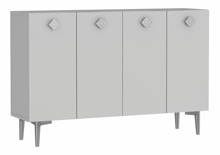 Skříňka Morana (antracit + stříbrná)