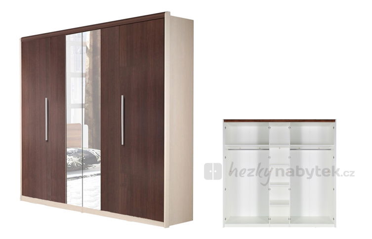 Šatní skříň Montana MT 21 coimbra+wenge