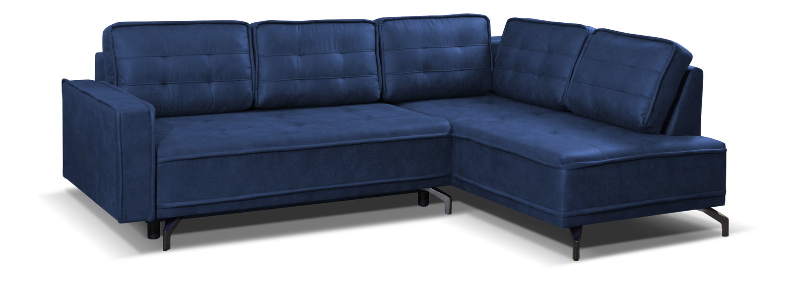 Rohová sedací souprava Tanore (tmavě modrá) (P)