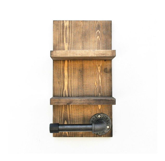 Nástěnný držák na toaletní papír Mapeno 4 (ořech)