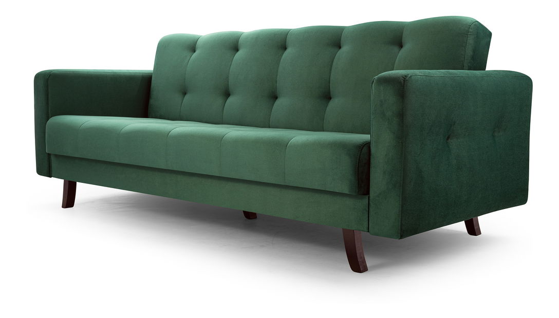 Pohovka trojsedačka Lisabona (tmavě zelená)