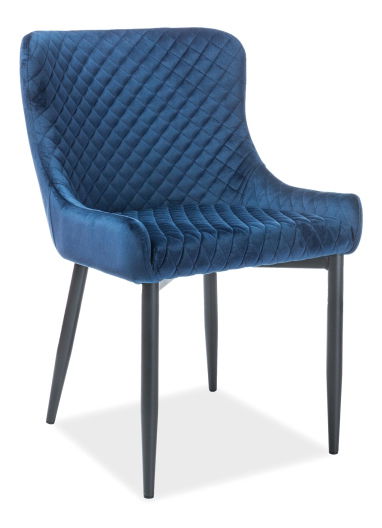 Jídelní židle Casandra (námořnická modrá + černá)