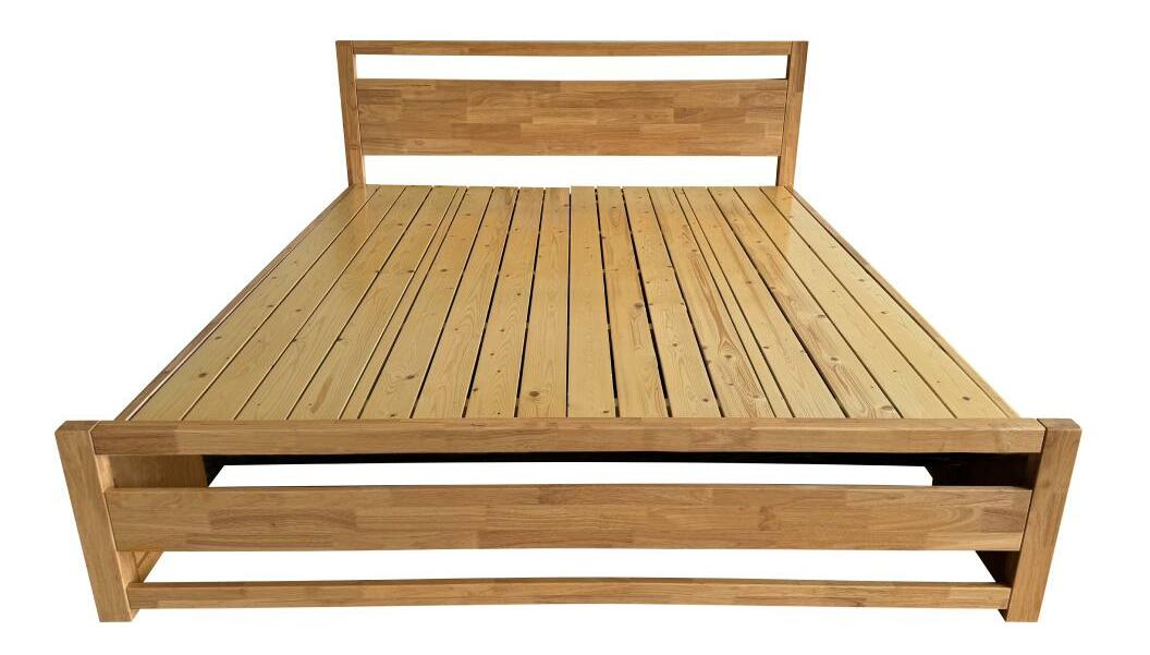 Manželská postel 180 cm Senalan (přírodní) (s roštem) (s úl. prostorem)