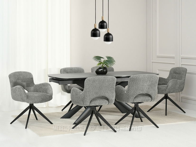 Židle Milla (šedá + černá)