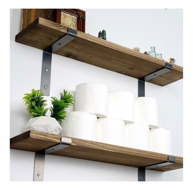 Set 2ks. polic Dupone 4 (ořech + černá)