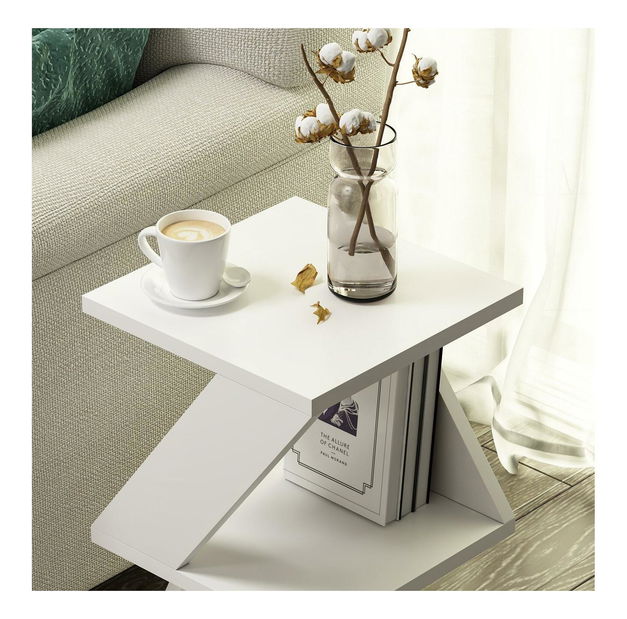 Příruční stolek Laloku (bílá)