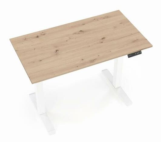 PC stolek Bush (dub zlatý + bílá)