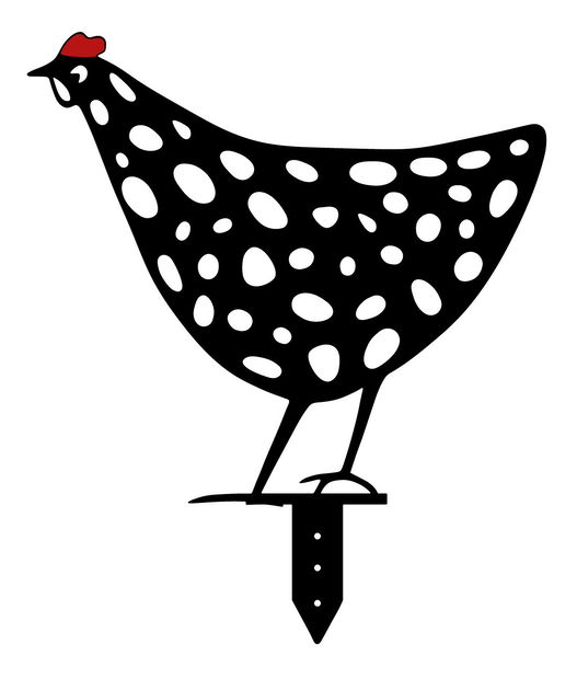 Dekorativní sada kovových doplňků do zahrady Chick (černá)