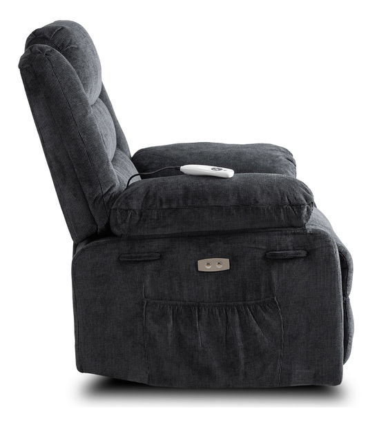 Masážní křeslo Jornaleros (černá látka)