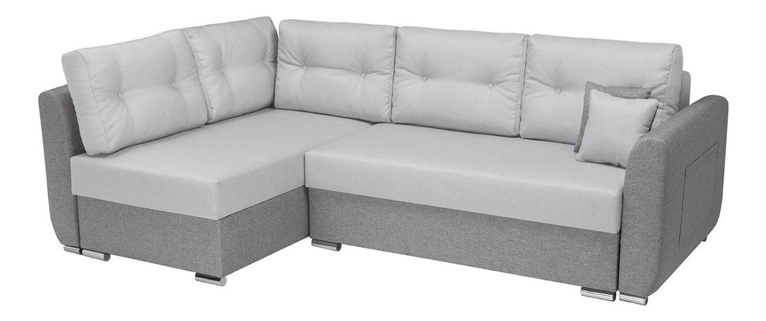 Rohová sedací souprava BRW Leon Lux 3DL (šedá) (L)