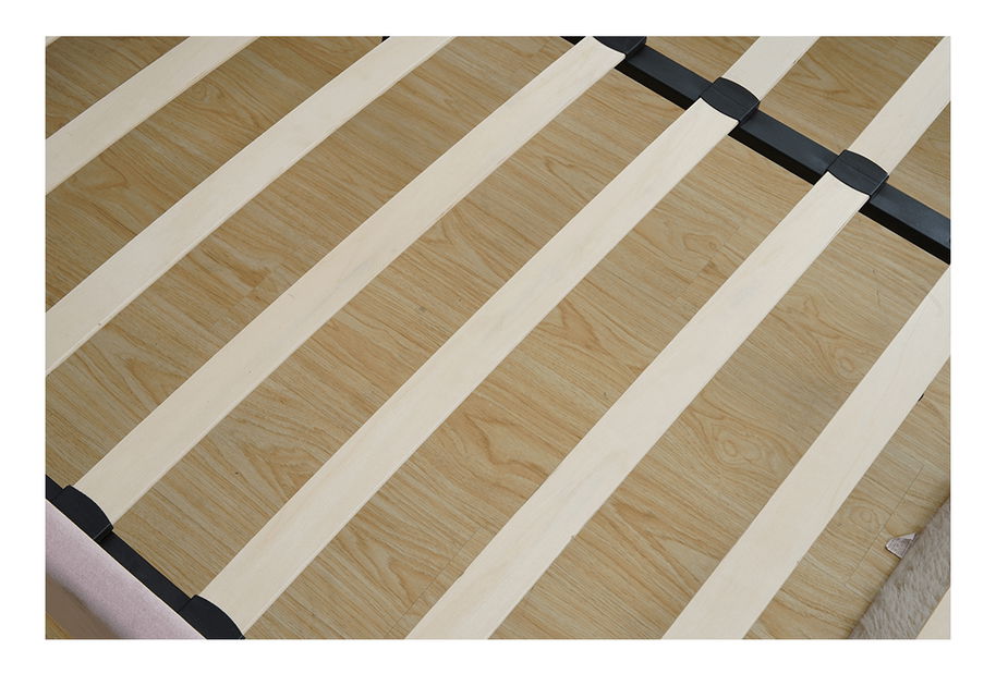 Manželská postel 180 cm Keira (růžová) (s roštem)