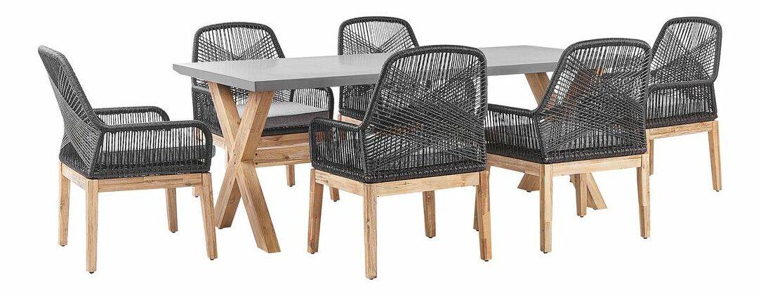 Zahradní set Olibia (světlošedá) (pro 4 osoby)