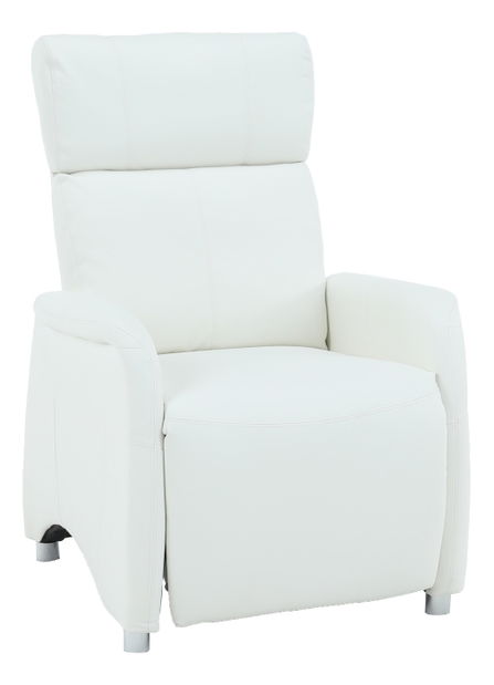 Relaxační křeslo Francesco CH-113100 kůže PU bílá