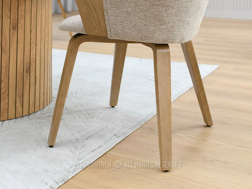 Židle Gurman (béžová + dub)