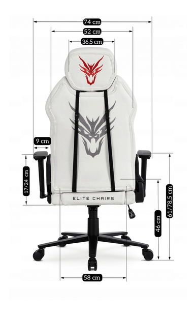 Herní křeslo Nutrida (bílá)