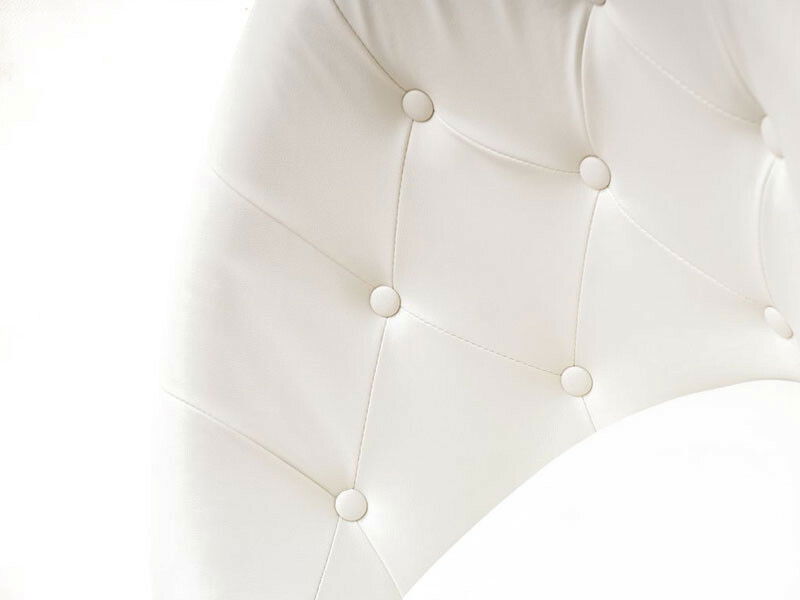 Křeslo Lush 3 (bílá + chromová) *výprodej