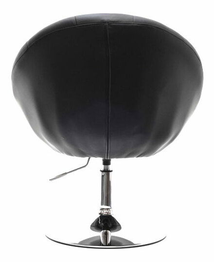 Křeslo Lush 3 (černá + chromová)