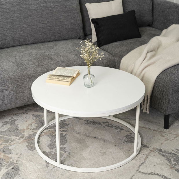 Konferenční stolek Aparentar Max (bílá)