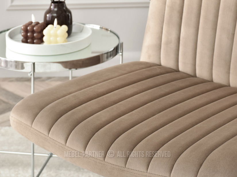 Židle Loise (béžová + zlatá)