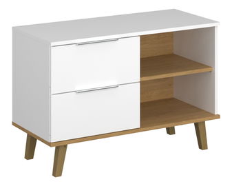 Komoda Nickole 2S/90 (bílá + dub kamenný)