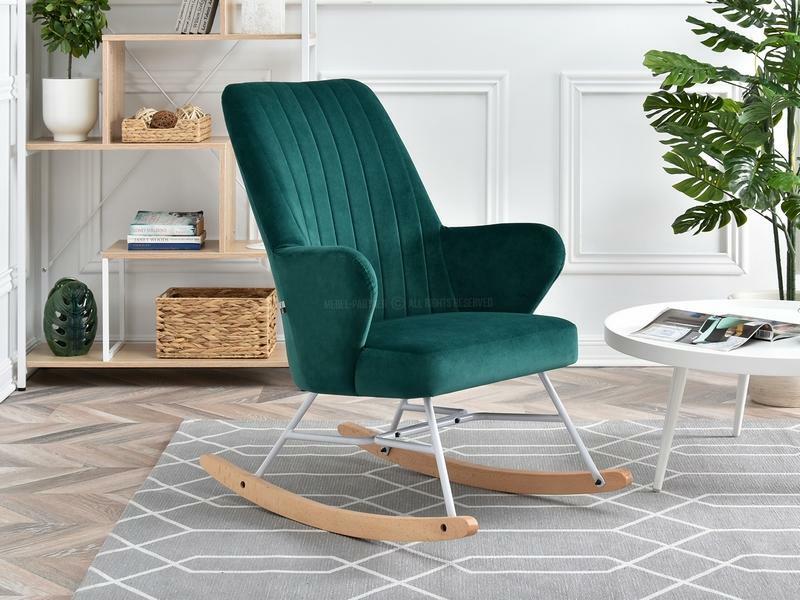 Křeslo Florida (zelená + buk černý)