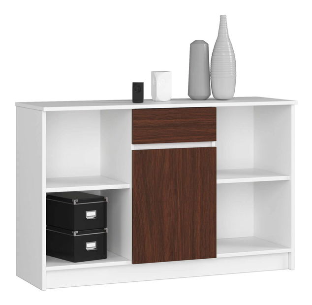 Komoda Briar (bílá + wenge)