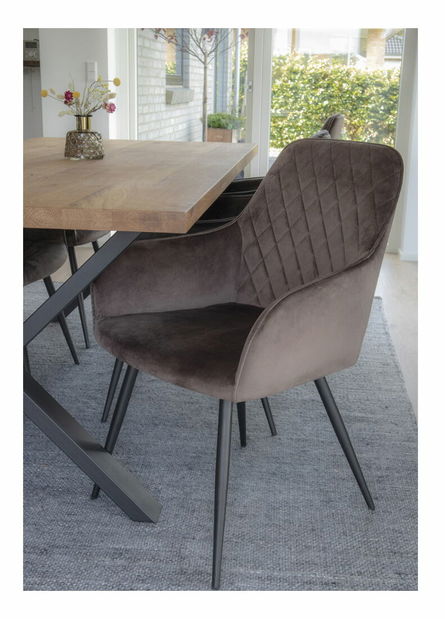 Jídelní židle Heravina 1 (světlohnědá)