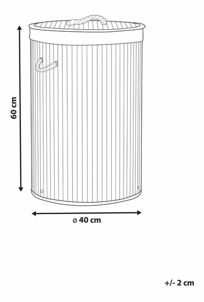 Prádelní koš Shirell (bílá)
