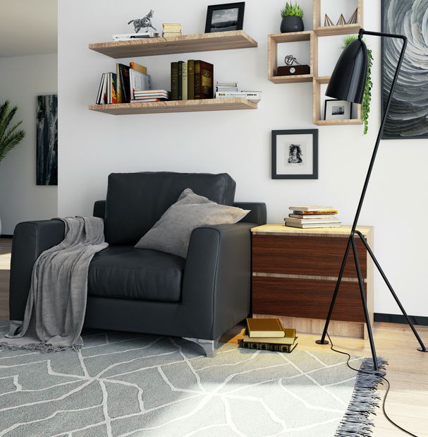 Noční stolek Kalista (dub sonoma + wenge)