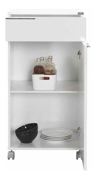 Komoda na kolečkách Aderyn 1 (bílá)