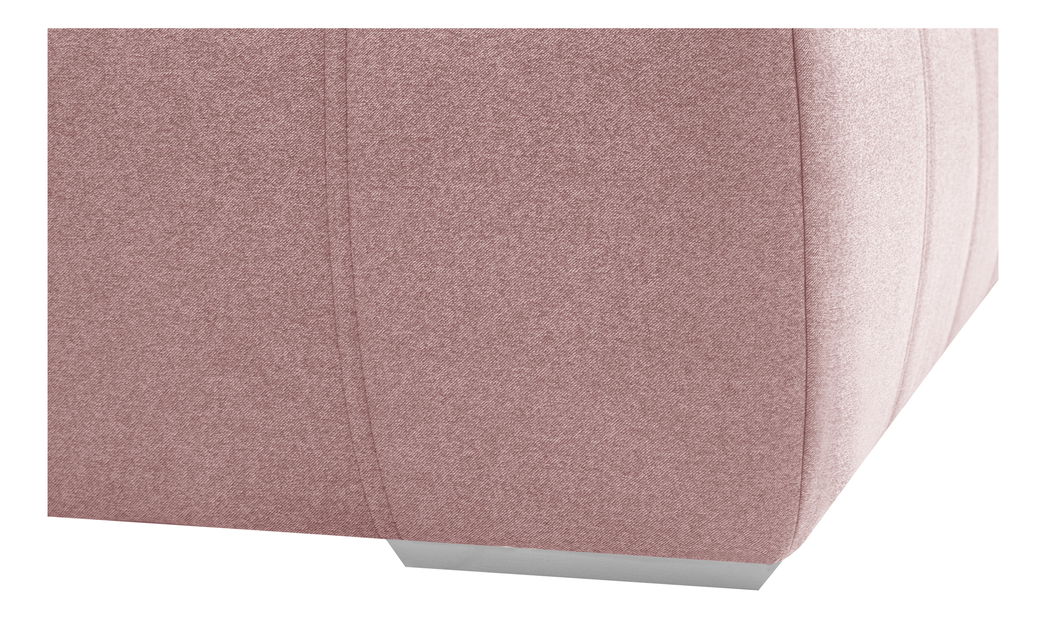 Manželská postel 180 cm Isuna (růžová) (s roštem) (s úl. prostorem)