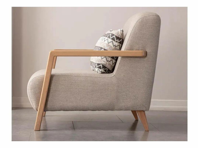 Křeslo Lattino (krémová)